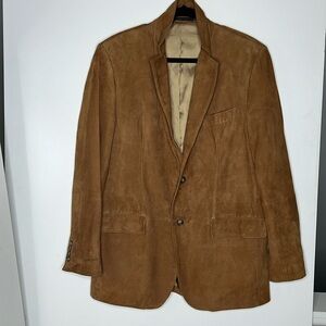 Allen Edmonds 40R Soft Suede Leather Lined Sport Coat 2 Button